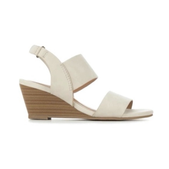 Soda Beige Double Strap Chelsea Wedge Ankle Strap Dress Shoes Toddler Girls 12 - Picture 2 of 9